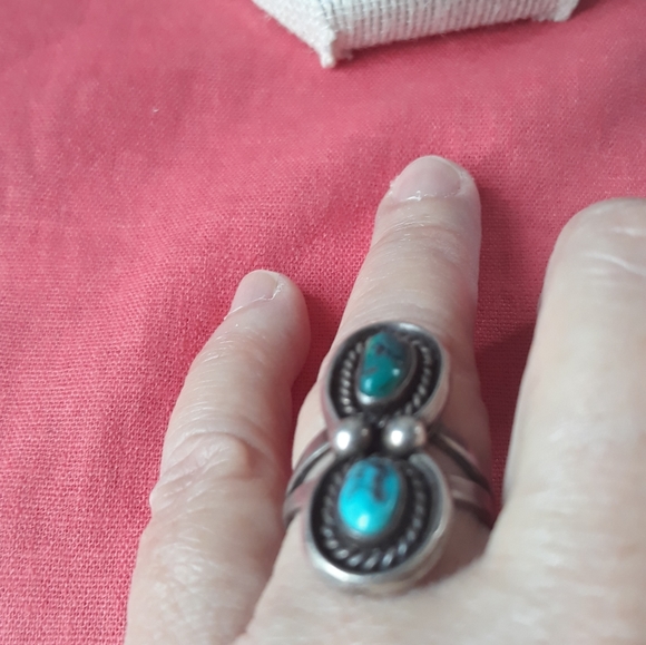 ❤ NATIVE AMERICANO STERLING SILVER RING - Picture 12 of 16